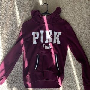Pink Victoria secret pull over hoodie